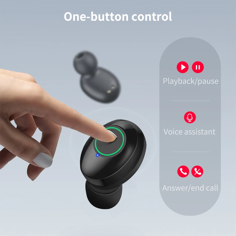 FBYEG M7 наушники вкладыши TWS Bluetooth 5 0 Беспроводной Мощность Дисплей Спортивные