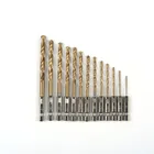 Сверла из быстрорежущей стали, с титановым покрытием, 14-1,5 мм, 13 шт.компл., 6,5