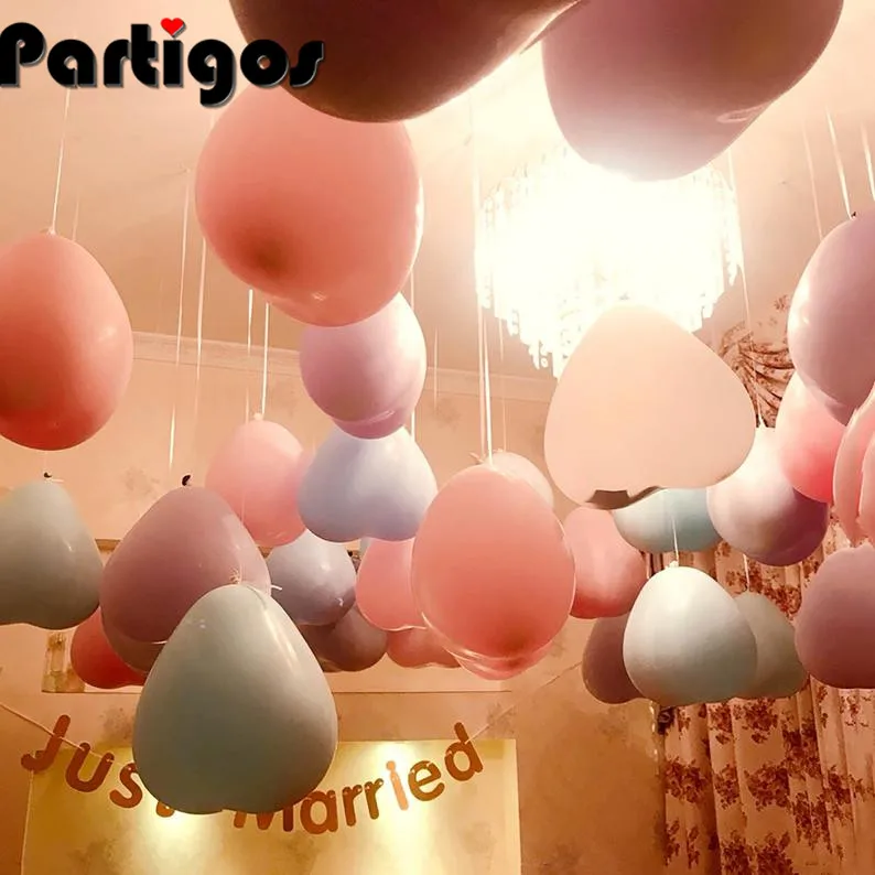 10 шт 2,2 г уплотненные шары Макарон карамельный цвет любовь латекс в форме сердца принадлежности для свадебной вечеринки украшения для детских игрушек