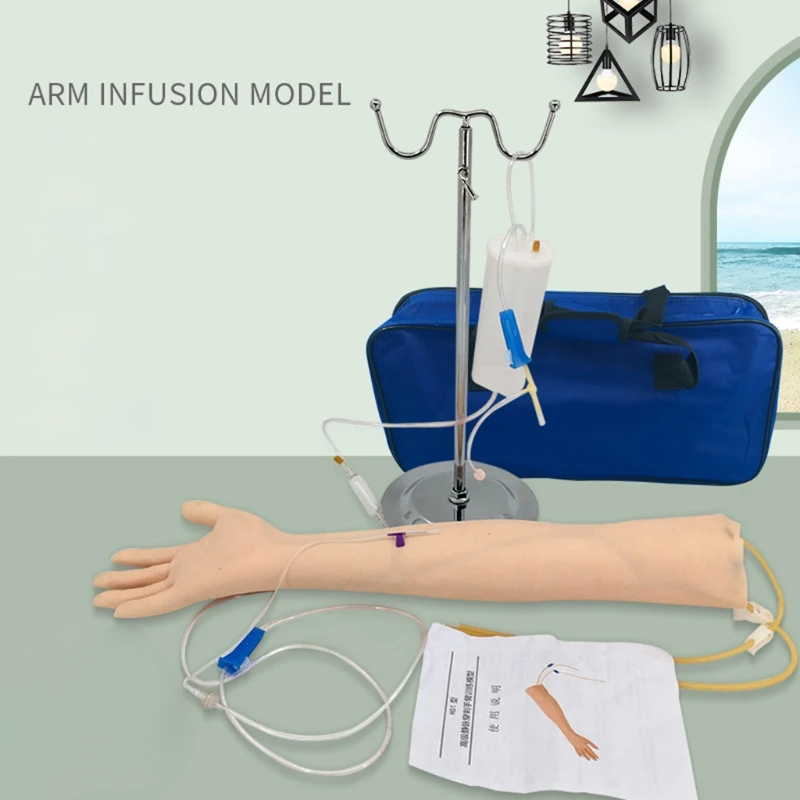

A5KA Reusable Intravenous Practice Arm Kit Phlebotomy Arm Model Kits 23.62'' Intravenous Pactice Arm Education Use Only