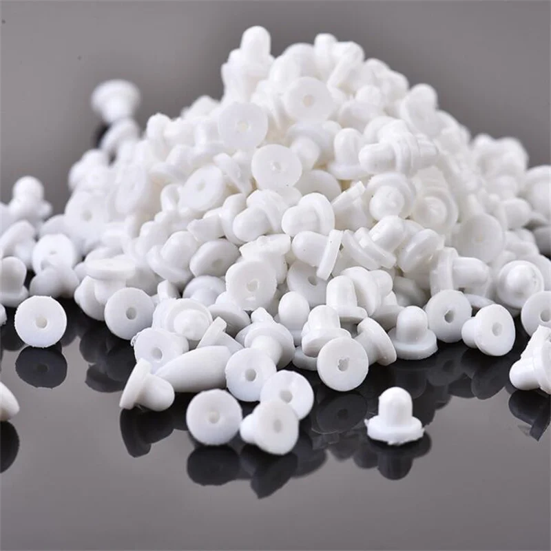 

200 шт./лот резиновые застежки для сережек, силиконовые круглые застежки для сережек, застежки для сережек «сделай сам», детали для сережек, и...