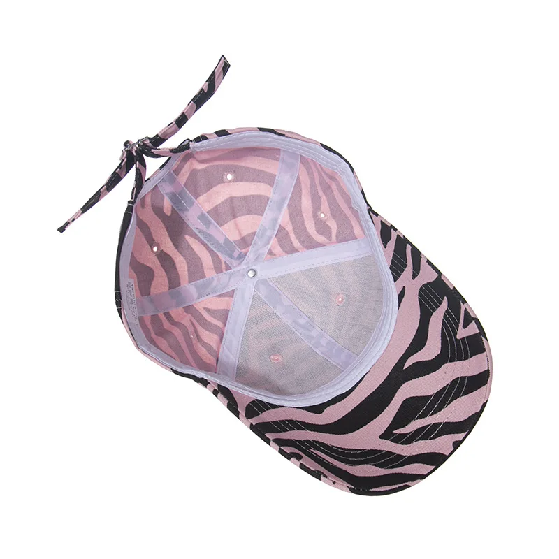 

New Cow Print Baseball Cap for Women Sexy Fashion Zebra Pattern Adjustable Baseball Hat Female Sunhat Outdoor Sun Protection Hat
