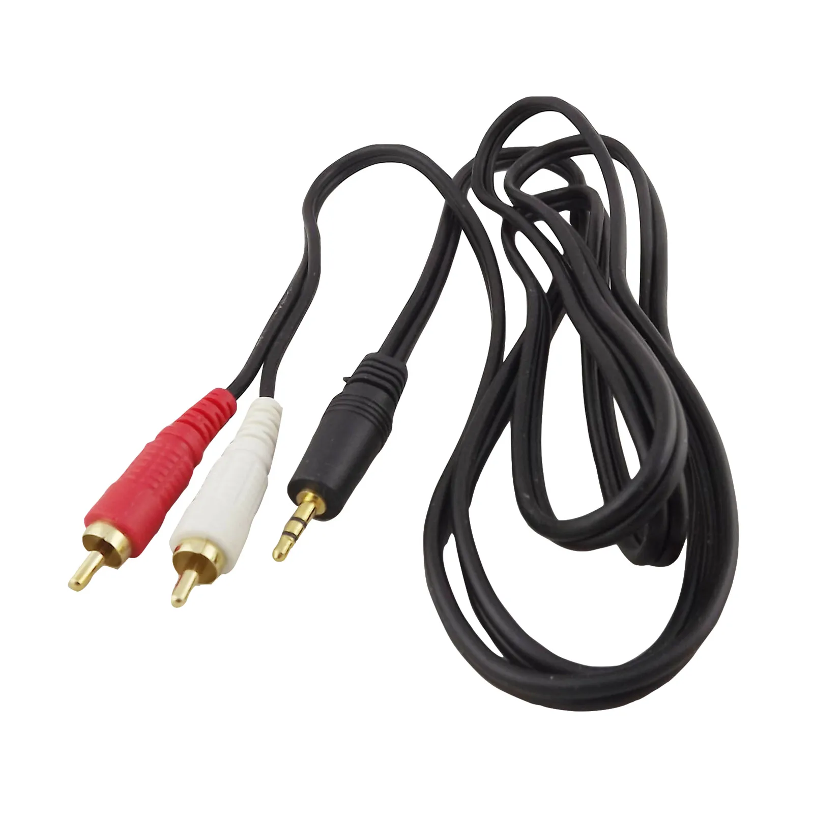 1x1 8 м/6 футов 3 5 мм штекер стерео 2 RCA phono Аудио Видео AV адаптер позолоченный