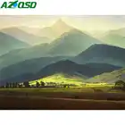 Картина AZQSD по номерам горный ручной набор краски холст цвет по номеру пейзаж Diy картина маслом настенная живопись Домашний Декор подарок