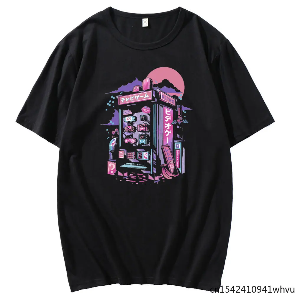 

Vaporwave Retro Gaming Machine Special Loose T Shirt for Men Summer Short Sleeve Tee Tops Harajuku