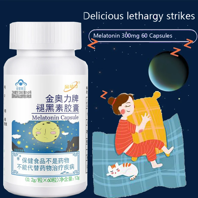 

Sleeping Pills Strength Melatonin Help Improve Sleep Night Time Aid Fast Dissolve Dietary Supplement Fall Asleep Faster Longer