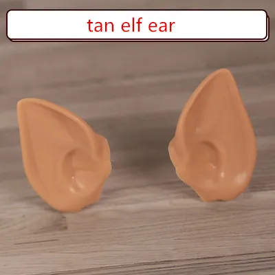 tan elf ear Blyth Doll Ears for Blyth Doll Icy Doll White Natural Tan Dark and Super Black Skin Only Ears No Doll Children Toys for Girls - Цвет: tan elf ear