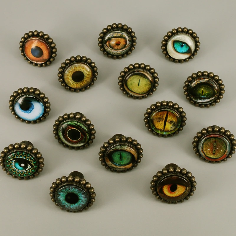 1x уникальный Романтический Стекло Кепки ручки с нарисованными глазами ручка