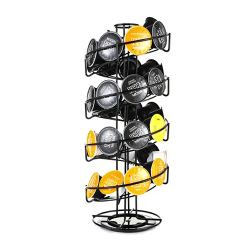 Держатель для кофейных капсул спиральная стойка вращающаяся на 360 градусов