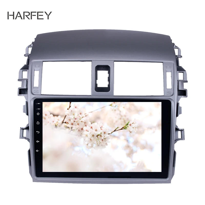 Автомобильный стерео плеер Harfey 9 дюймов HD GPS навигация для Toyota OLD Corolla 2007 2008 2010