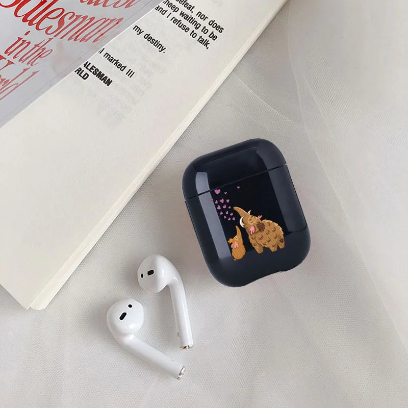 

Cute Elephant Earphone Case For Apple airpods Case Cartoon Bluetooth Earphone Case For Airpods Transparent Headphone Hard Case