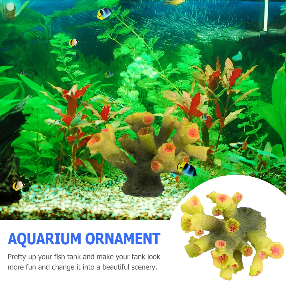 

Simulation Coral Fish Tank Landscape Decor Aquarium Resin Craft Decoration