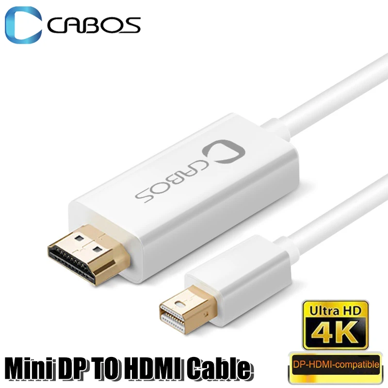 Мини-порт дисплея DP к HDMI-совместимый кабель Sup port s 4K 1080P Mini HDMI адаптер конвертер