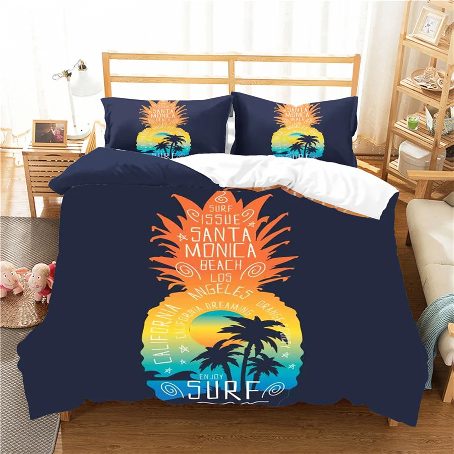 Комплект постельного белья с 3D принтом пододеяльник постельное белье домашний