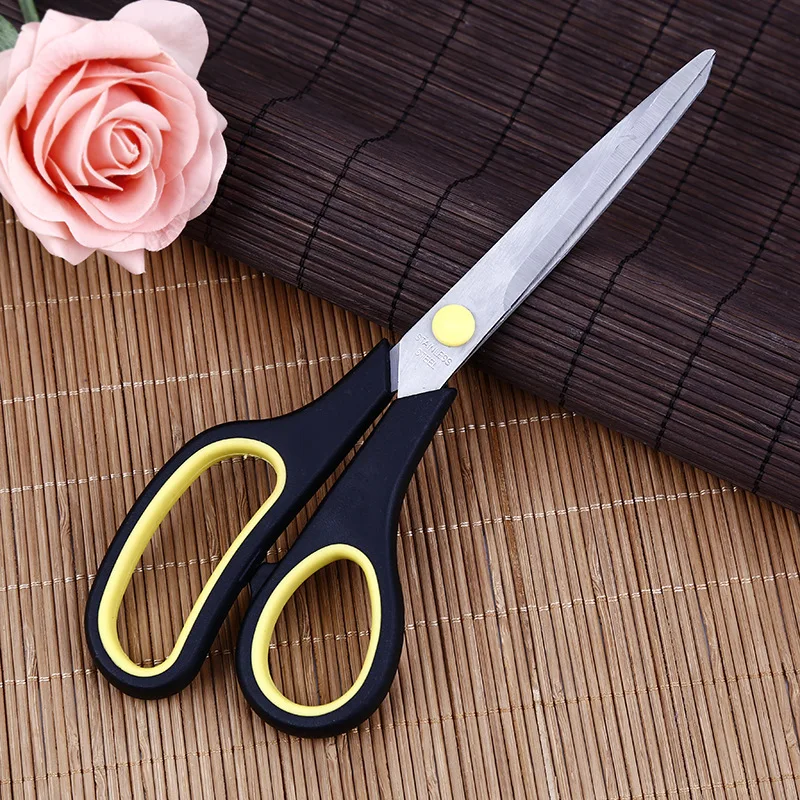 Durable Stainless Steel Household Scissors School Office Paper-cut Sharp Shear Student DIY Scissor Tool Kitchen | Дом и сад