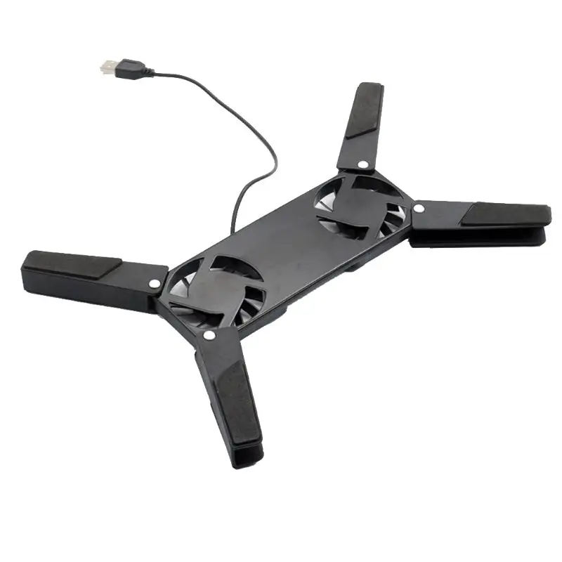 Складной USB двойной вентилятор охладитель вращающийся охлаждающая подставка для