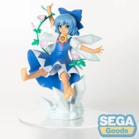 anime touhou project action figures 15cm cirno cute elf girl pvc collection ornaments model toy birthday gifts for girls