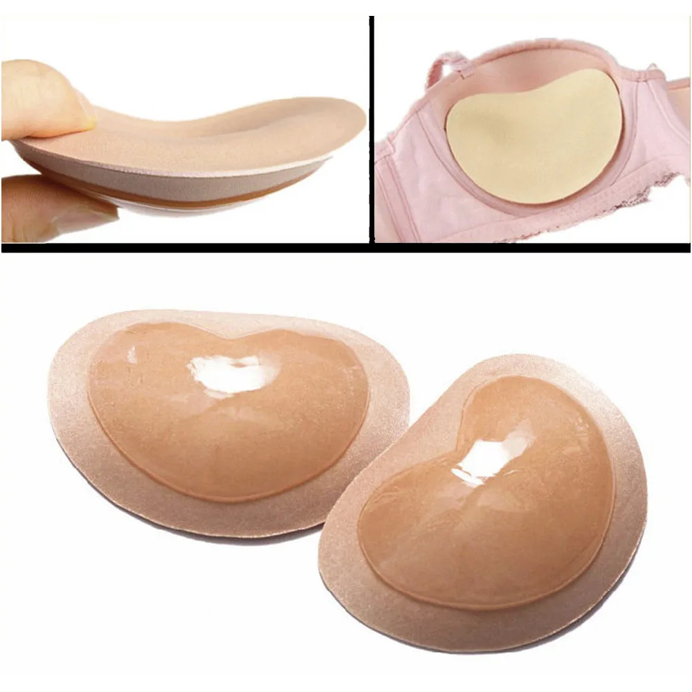 

2021 New Women's Breast Push Up Pads Swimsuit Accessories Silicone Bra Pad Nipple Cover Stickers Patch Fashion Ladies Sleeveless