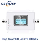 4G LTE 2600 ретранслятор усиление 70 дБ 4G LTE 2600 МГц Усилитель мобильного сигнала 2600 Lte усилитель сигнала сотового телефона с ЖК-дисплеем