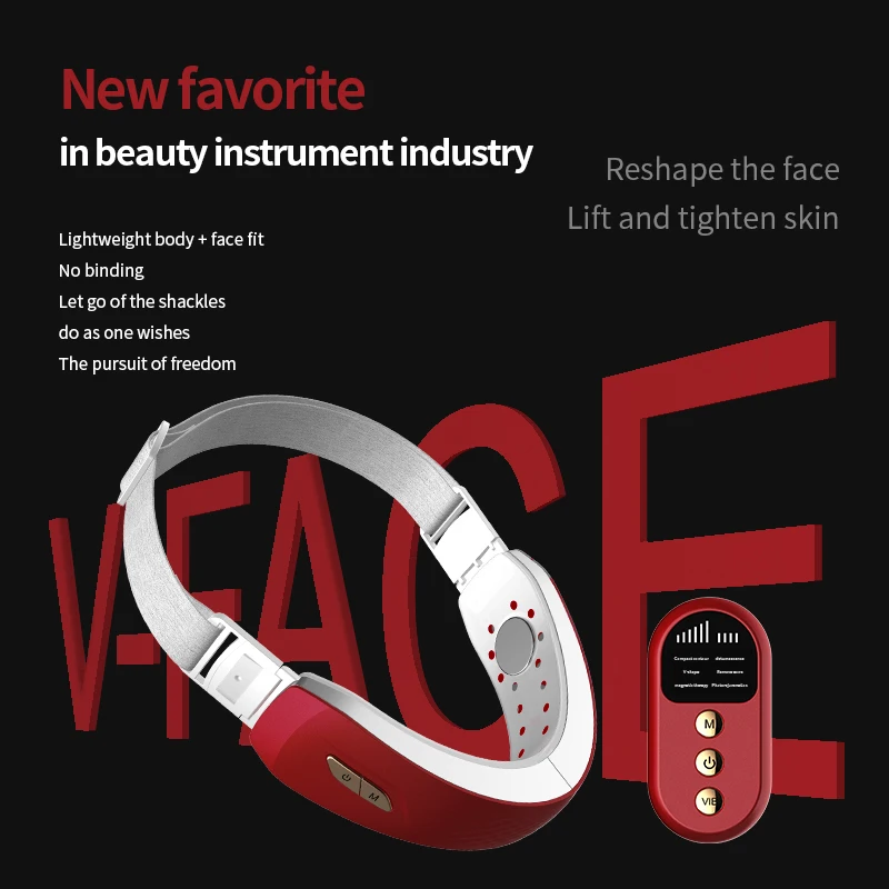 

AmazeFan Intelligent Face Beauty Machine Face Lifting Skin Care Chin Lifting Firming Instrument Cheek V Shape Lift Reshape Face
