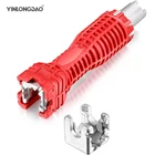 Монтажный инструмент YINLONGDAO, регулируемый гаечный ключ для водопроводной трубы, двойная головка, Набор шестигранных ключей, Мультитул, инструменты для сантехники 360