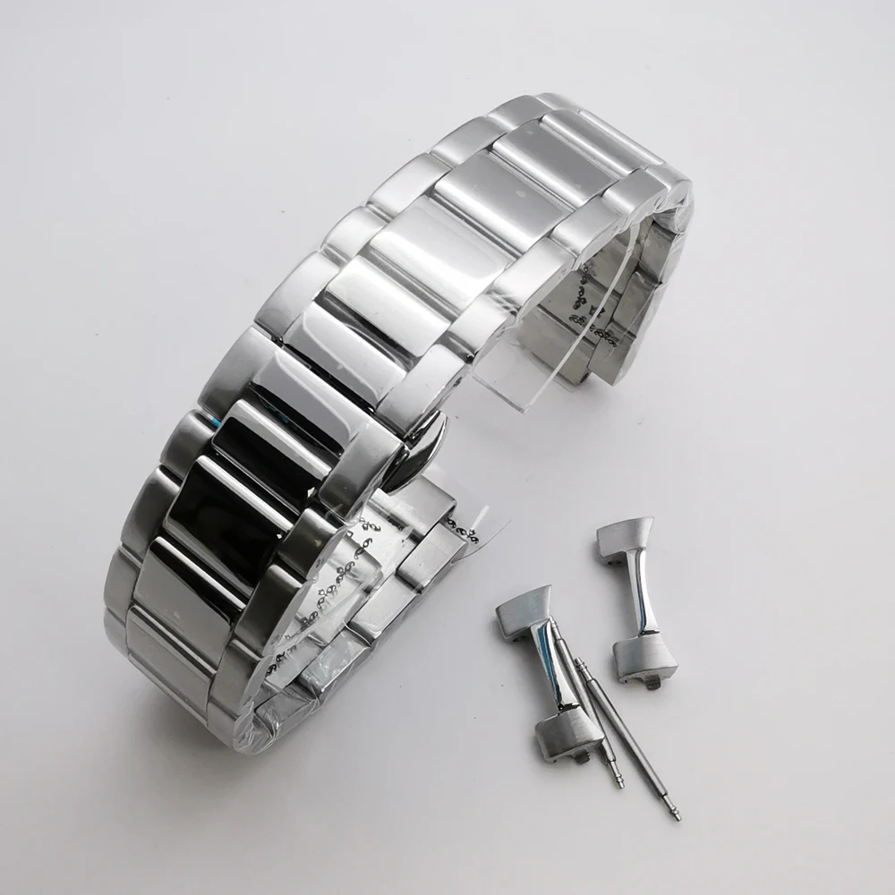 20 мм полированная нержавеющая сталь браслет подходит для 41 corgeut мужские ремешок