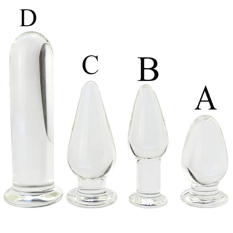 Прозрачный хрустальный анальный фаллоимитатор Анальная пробка расширитель