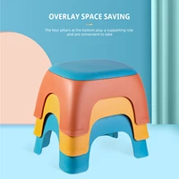 household plastic thickened low stool can be stacked childrens fashion small bench bathroom coffee table shoe changing stool