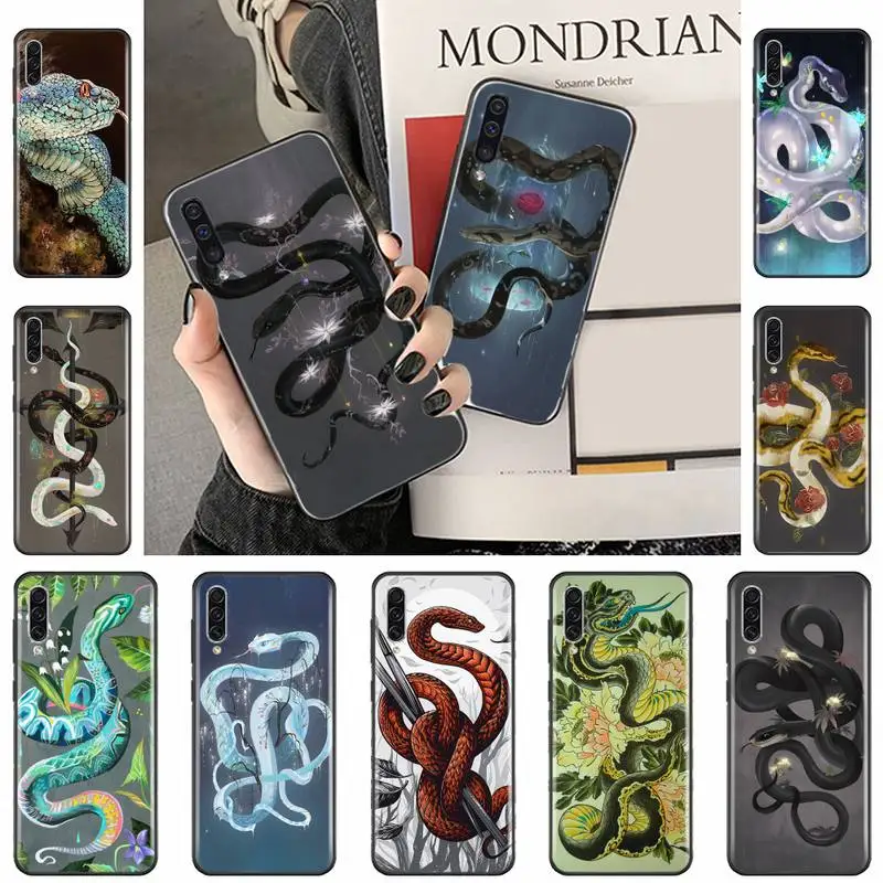 

snake Hand Painted Phone Case For Samsung galaxy A S note 10 12 20 32 40 50 51 52 70 71 72 21 fe s ultra plus