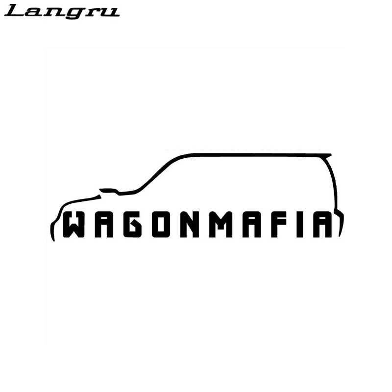 Забавная наклейка Langru в виде лесного вагона мафии автомобильные наклейки