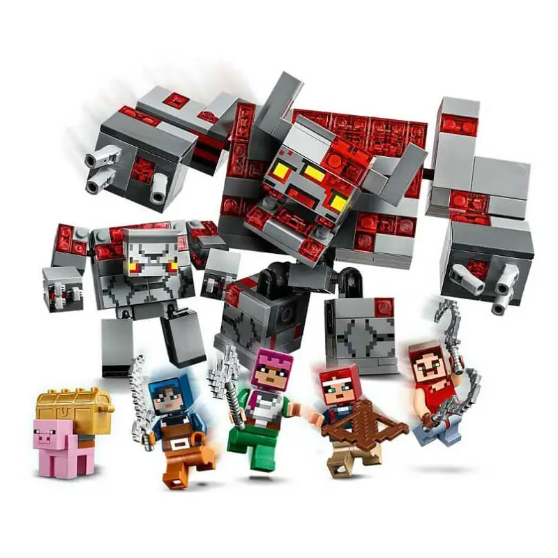 Модель битвы Красного камня строительные блоки с моим миром фигурки героев набор