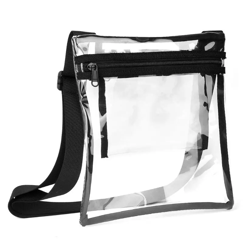 

Fashion TPU Clear Crossbody Messenger Bag Transparent Handbag for Men Women Outdoor Travel LX9F