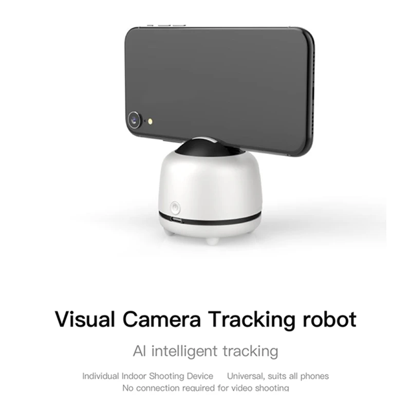 

360 Degrees Rotation Smart Gimbal Face Auto Tracking Gimbal Camera Selfie Stick Tripod for iPhone Smartphone Video