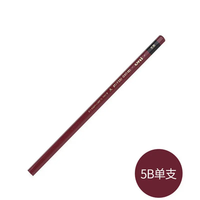 5B 1PCS Uni 1887 Улучшенный деревянный карандаш для проверки твердости карандаш для рисования HI-UNI 1 шт - Цвет: 5B 1PCS