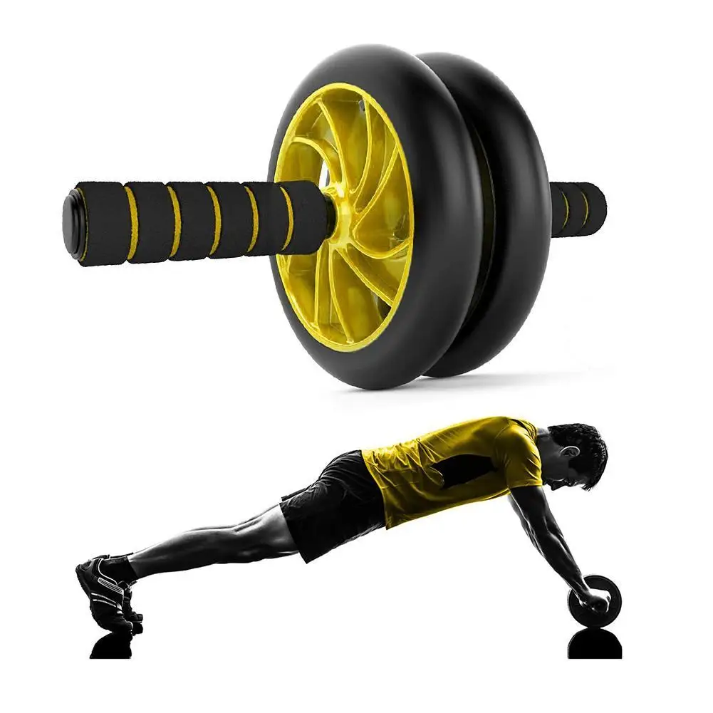 

Домашний Тренажерный Зал Фитнес Тренировка мышц живота ролик для похудения двухколесный бесшумный ролик для пресса Ab Ролики