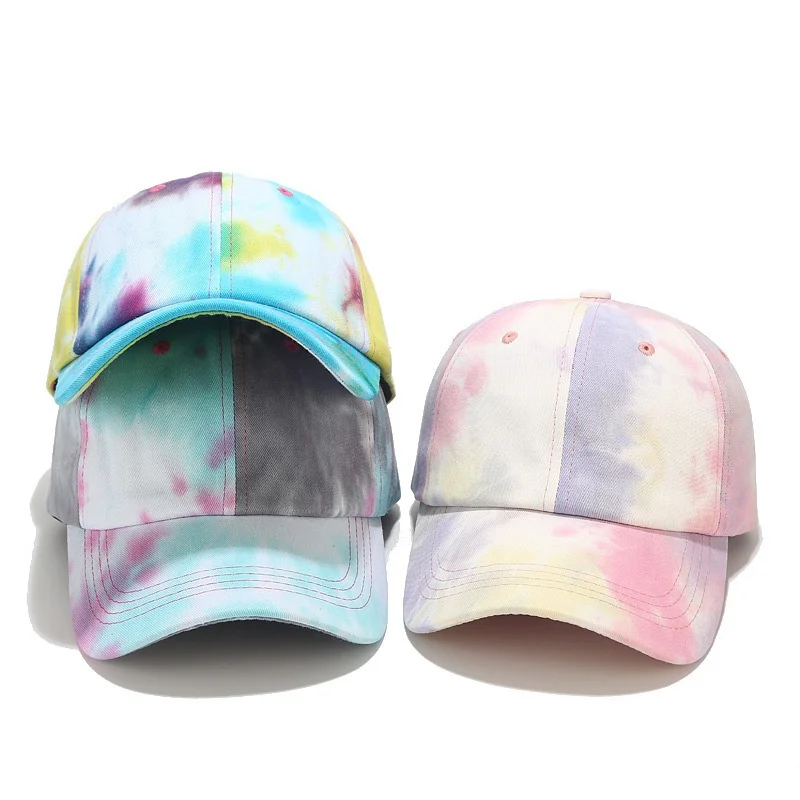 Бейсболка женская хлопковая с принтом Tiedye уличная одежда в стиле хип-хоп