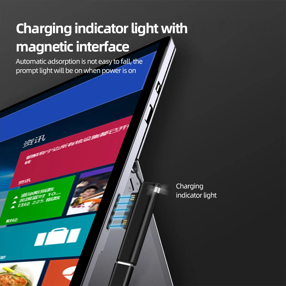 ! Переходник ACCEZZ USB C PD гнездо типа для быстрой зарядки Surface Pro 3 4 5 6 7 Go Book магнитный