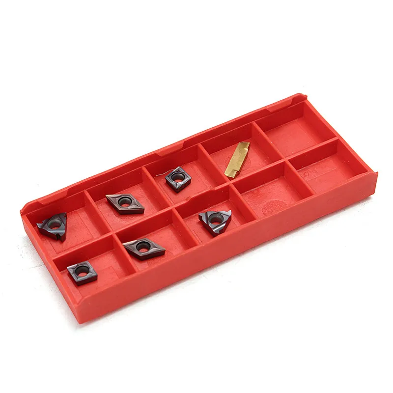 

21PCS DCMT CCMT Carbide Insert 10mm Boring Bar Tool Holder Wrench For Lathe Turning