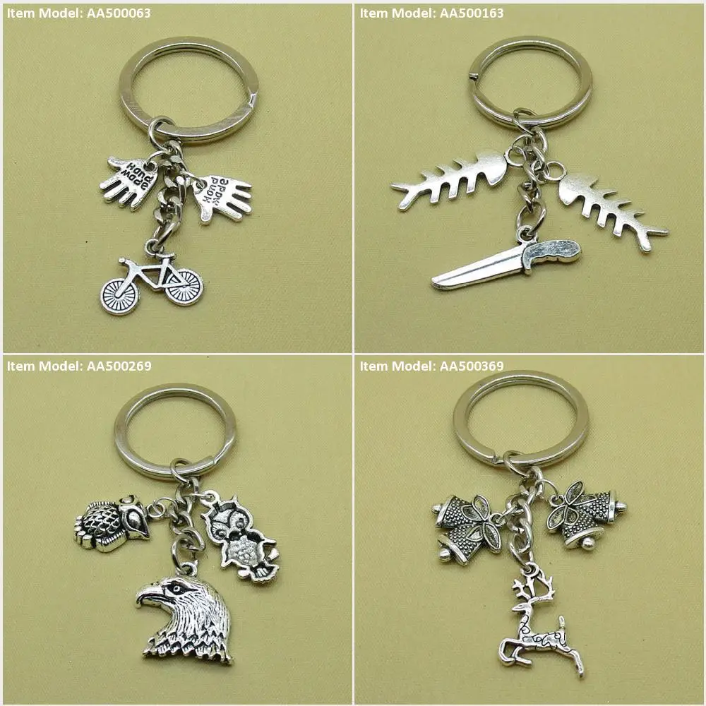 Брелок для ключей брелок велосипедных знаков бирки ручной работы нож рыба кость