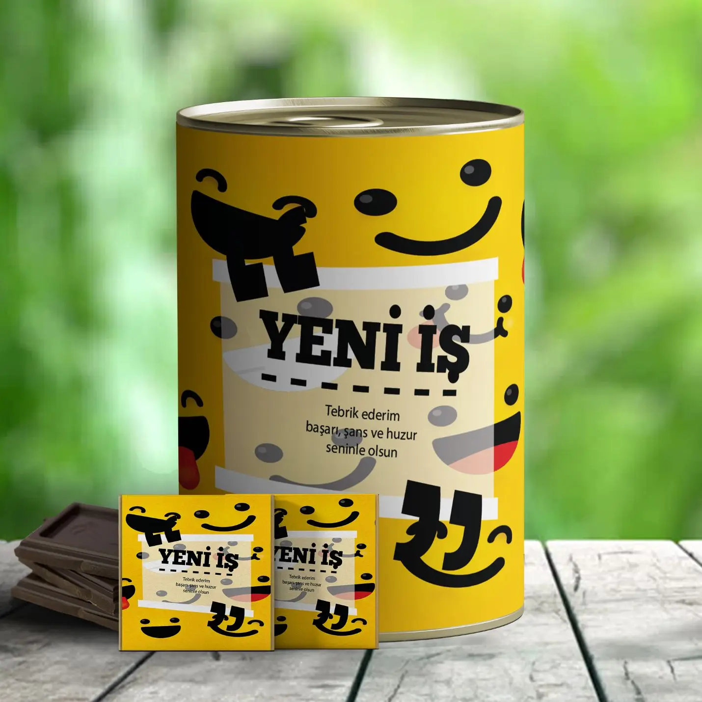 

New Business Greeting Themed Gift Chocolate Canned