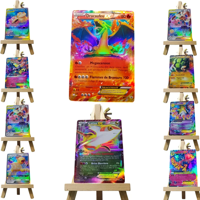 

Random ten pieces GX EX Pokemon Flash Card Not repeating Children's table game collection card gift