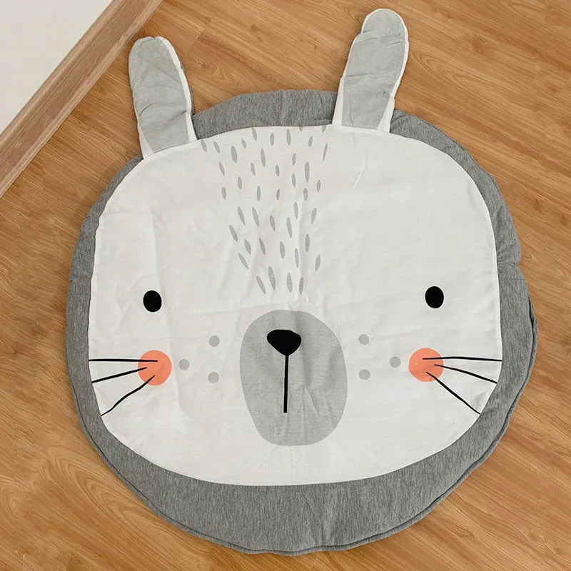 Игровой коврик круглый Лев Кролик Единорог коала игровые коврики Детский коврик для ползания одеяло ковер для детской комнаты коврики для занятий спортом