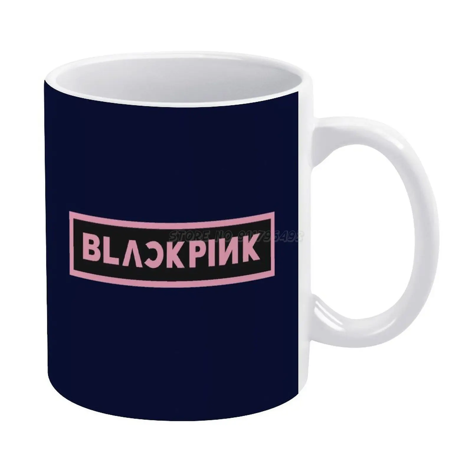 K-pop дизайнерская футболка с логотипом группы девушек белая кружка керамическая