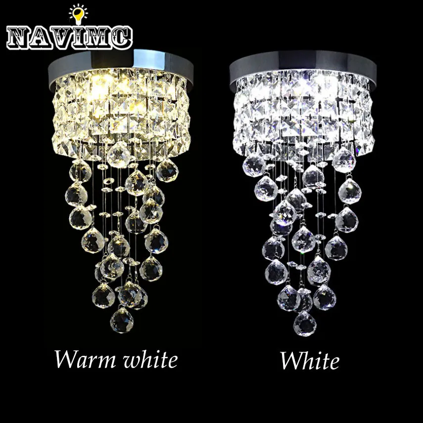 Современный Стиль Led маленькая Хрустальная люстра применяется к кухне ванна шкаф спальня светильник