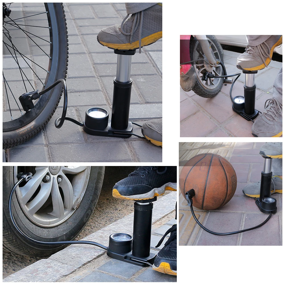 

Foot Activated Bike Pump Bicycle Floor Pump Portable Mini Bicycle Tire Pump for Bike, Football, Yoga Ball, Air Pump Toy