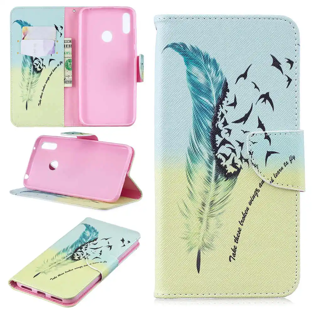 1 Милый кожаный чехол для телефона s для Fundas samsung Galaxy A10 A20 A30 A40 A50 A70 A10E A20E Чехол-бумажник держатель для карт откидная крышка - Цвет: 1