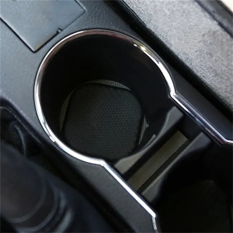 2pcs Silicone Black Car Auto Water Cup Slot Non-Slip Carbon Fiber Mat Accessories car protective pad interior accessories | Автомобили и