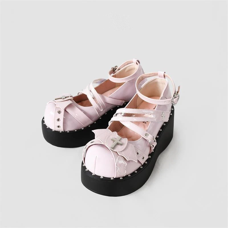 

Женская обувь на танкетке для косплея в готическом стиле