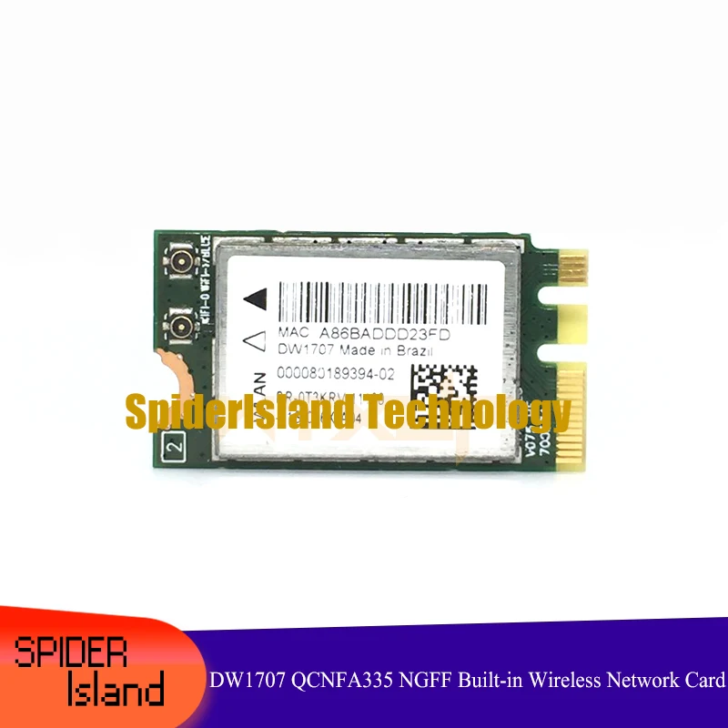 

Новый DW1707 QCNFA335 NGFF 300M двухдиапазонный 5G 433M Встроенная беспроводная сетевая карта 4,0 Bluetooth NIC для настольного ноутбука ITX