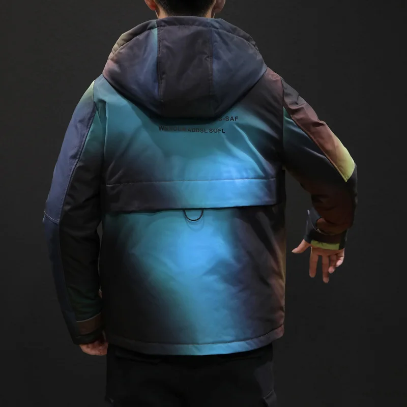 Winter Camo Jacket Men's Warm Thick Parka Men Fashion Casual Hooded Coat Man Cotton Jacket Large Size Male Clothes M-5XL
